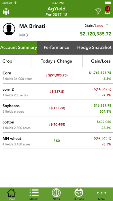 AgYield Mobile Application Screenshot