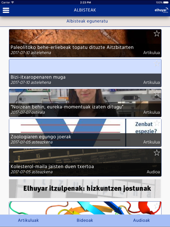 Screenshot #5 pour ZientziApp