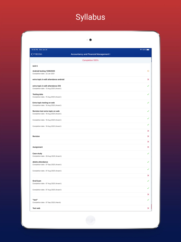 Teach Us App Student and Parent