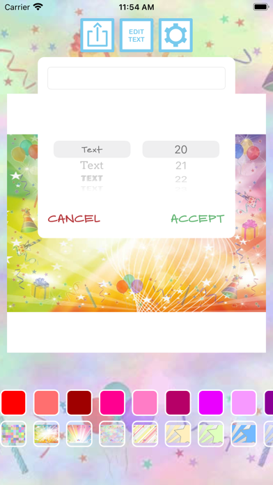 Screenshot #2 pour Cartes d'invitation d'annivers