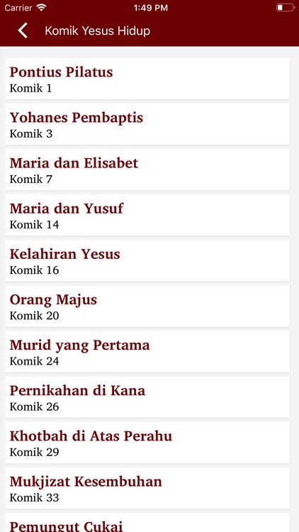 Komik Yesus Hidup