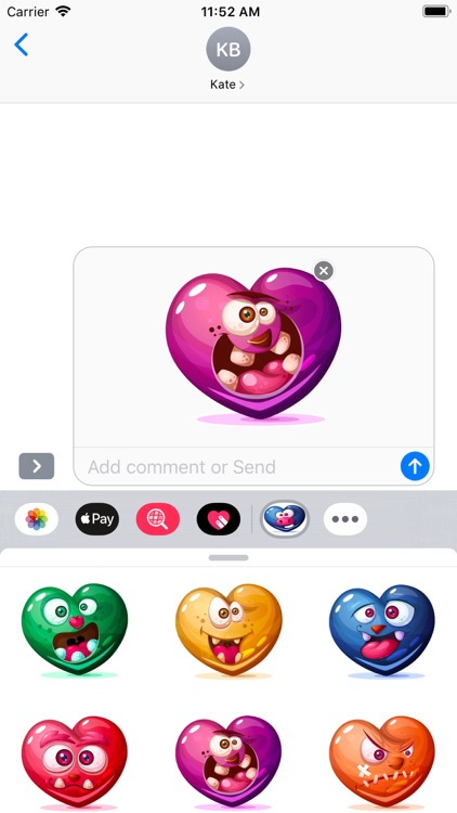 Dirty Hearts Stickers Pack screenshot-3