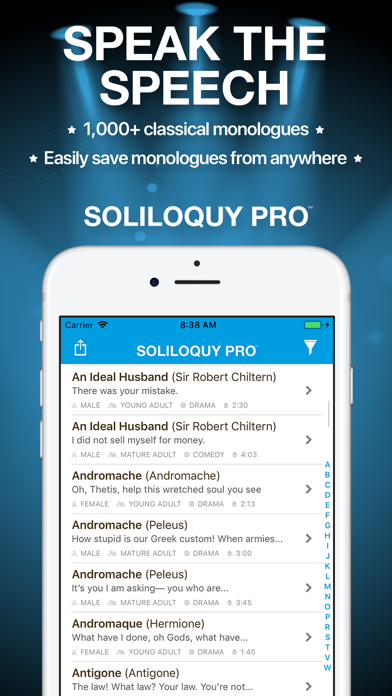 Screenshot #1 pour Soliloquy Pro