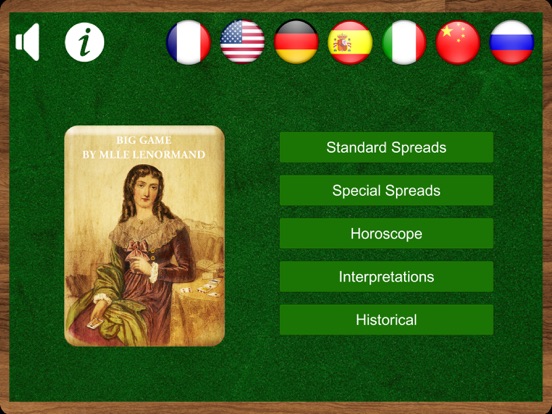 Lenormand Tarot iPad app afbeelding 1