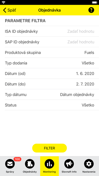 myISA Slovnaft Screenshot