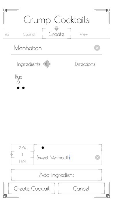 Crump Cocktails Screenshot