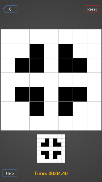 Black White Puzzle Screenshot