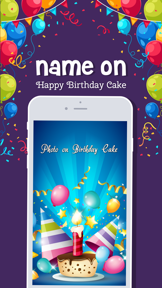 Name On  Happy Birthday Cake screenshot