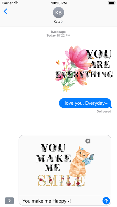 Valentine's Day Love Lettering Screenshot