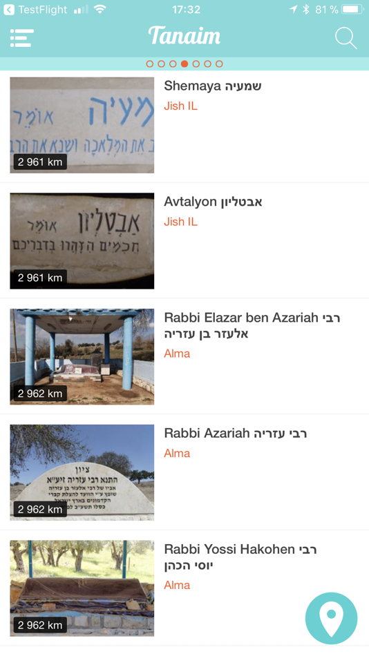 #1. Rabbimap (iOS) 由: Raphael Maman