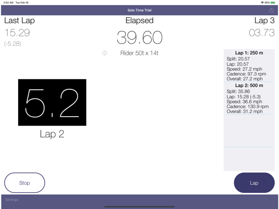 Screenshot #4 pour Track Cycling Stopwatch (iPad)