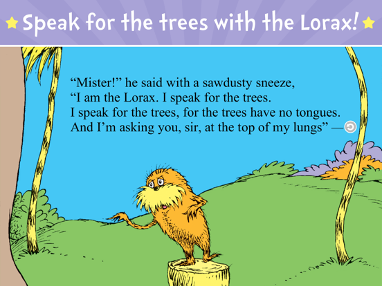 Screenshot #1 for The Lorax by Dr. Seuss