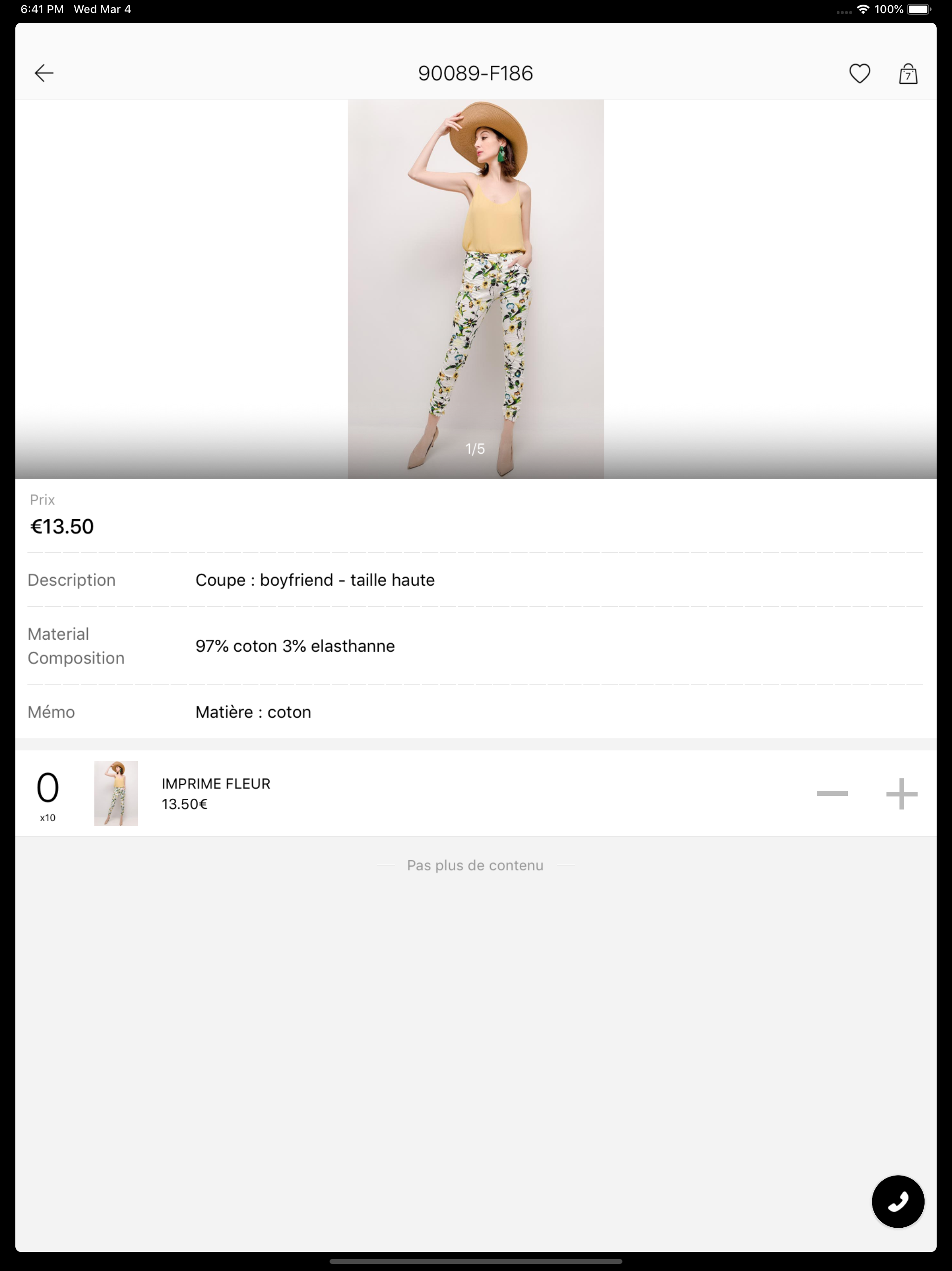 Place du jour