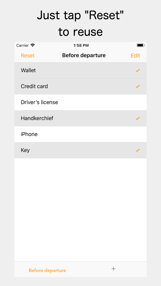 #2. Simple Re CheckList (iOS) 由: SOTOCHA