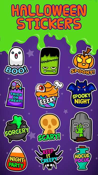 Screenshot #1 pour Animated Halloween Stickers ⋆