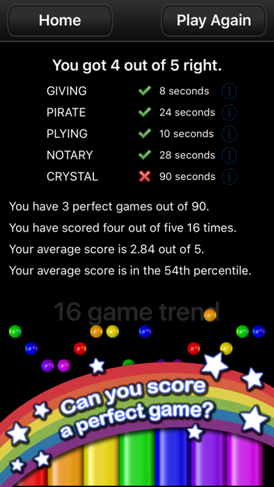 Conundra: a brain training word game for iPhone and iPad screenshot 3