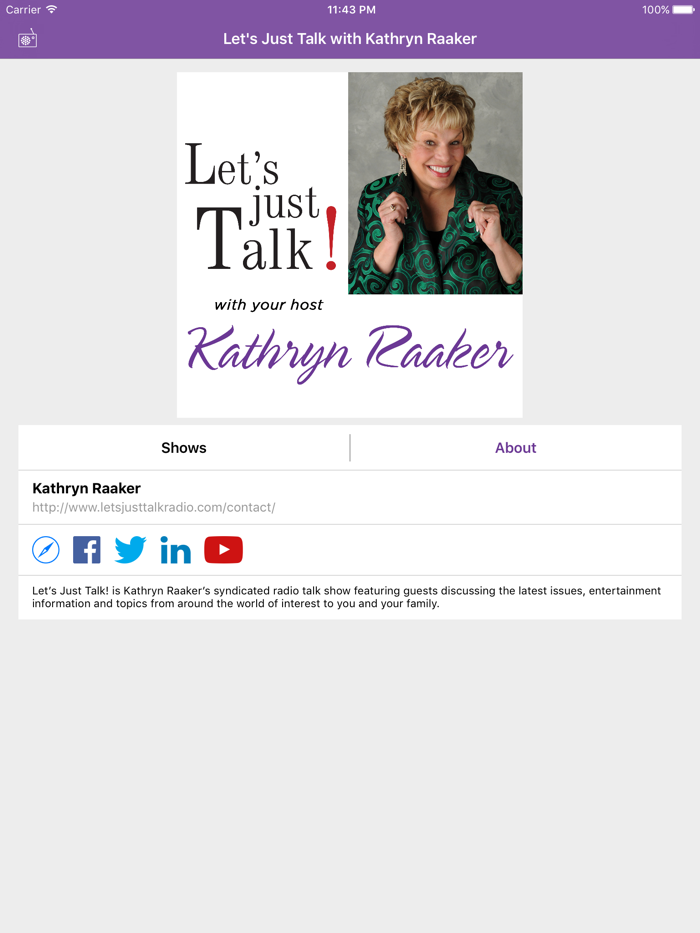 Just Talk with Kathryn Raaker