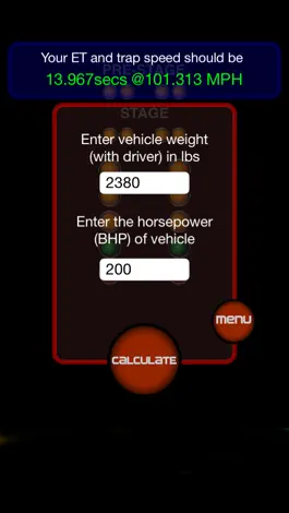 Game screenshot Drag Race Calculator hack