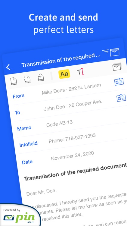 EasyLetter - Send letters screenshot-0