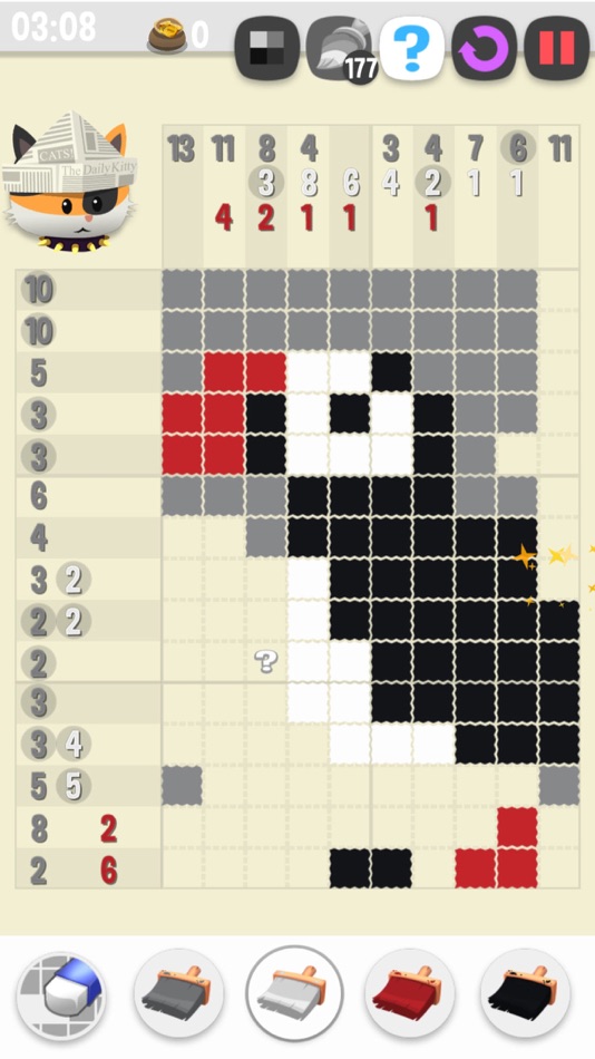 #1. Hungry Cat Nonogram (iOS) 由: Tuesday Quest