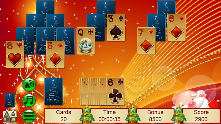 Xmas TriPeaks Card Solitaire screenshot-4