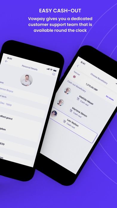 Vowpay Money Transfer Screenshot