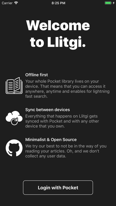 Screenshot #1 pour Llitgi for Pocket