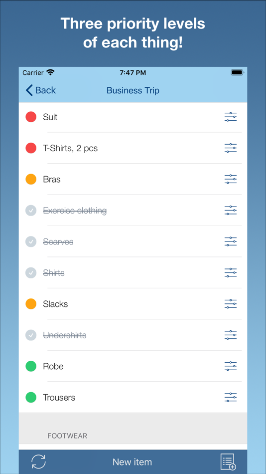 #4. Travel Packing Checklists (iOS) Με: Evgeny Turchaninov
