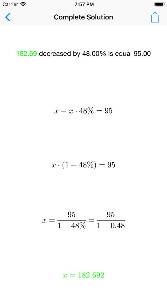 #2. Percentage Solver (iOS) By: Francesco Grassi