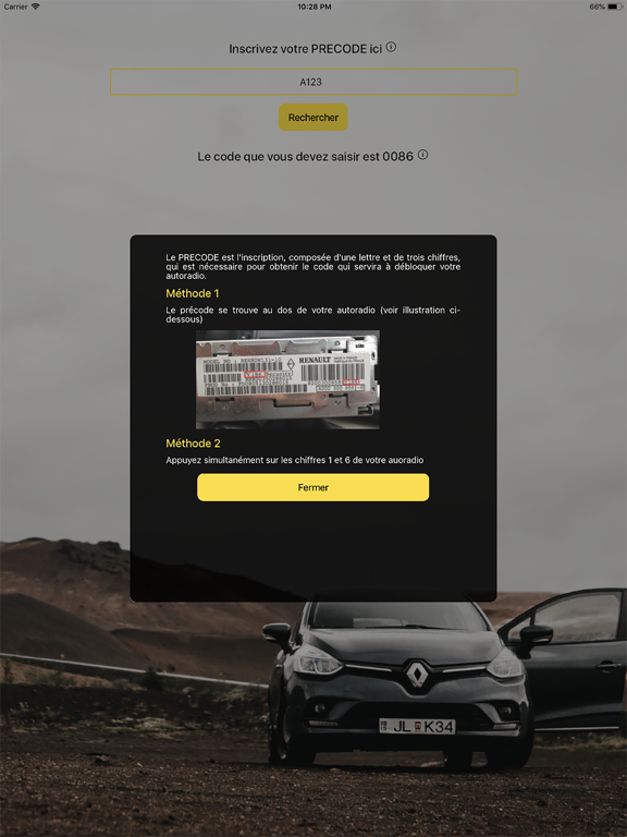 Screenshot #6 pour Autoradio Code unlock