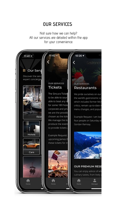 Sincura Luxury Concierge Screenshot