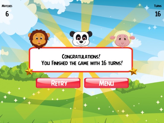 Animal Puzzle Matching iPad screenshot