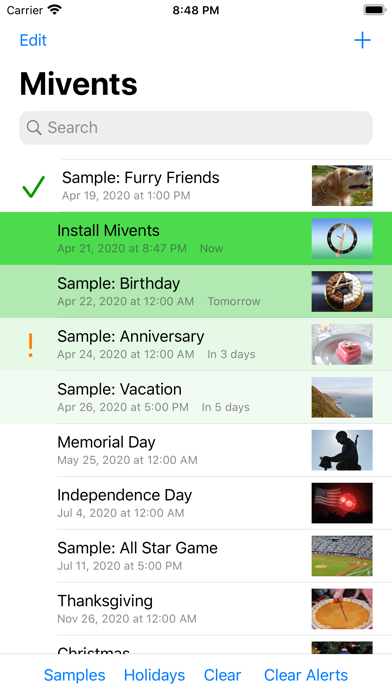 Mivents Screenshot