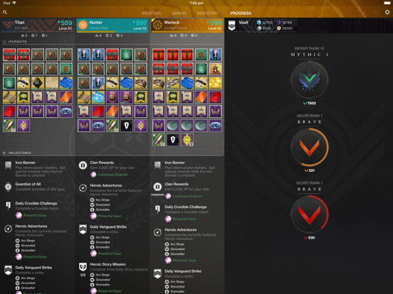 Ishtar Commander for Destiny 2 iPad screenshot 7 - Entertainment app