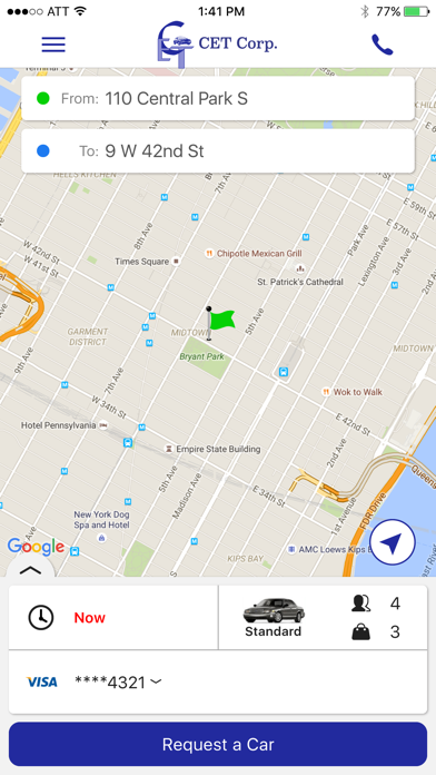 Screenshot #3 pour CET Corp. Car Service