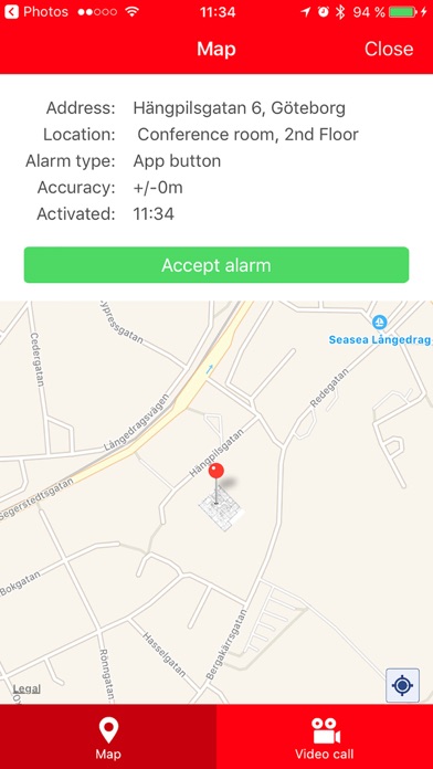 Alerty Personal alarm Screenshot