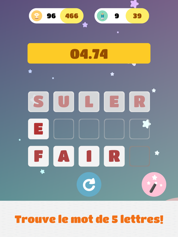 Screenshot #4 pour 10 Secondes: Puzzles de Mots