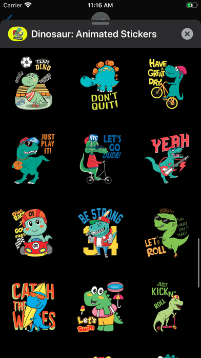 Dinosaur: Animated Stickersのおすすめ画像7