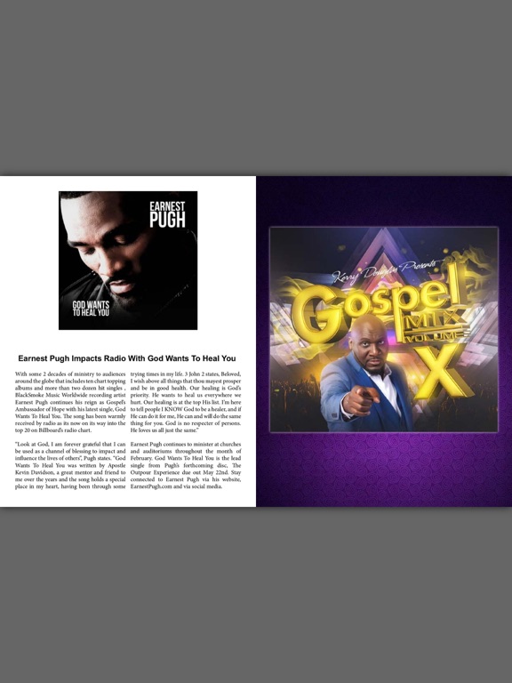 Gospel Mix Magazine iPad screenshot 5 - Music app
