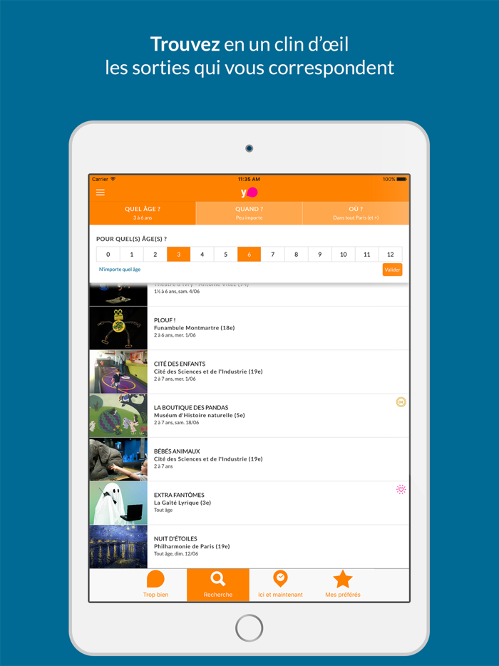 YAMS Paris sorties en famille