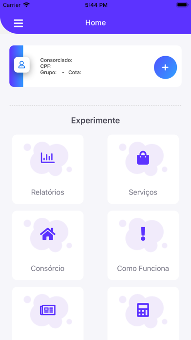 Consórcio Gazin Screenshot