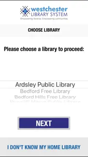 westchester library system iphone screenshot 1