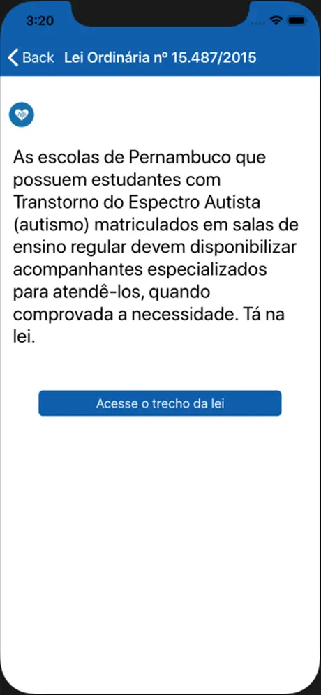 Está na Lei