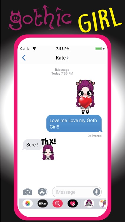 Gothic Girl-Goth Chibi