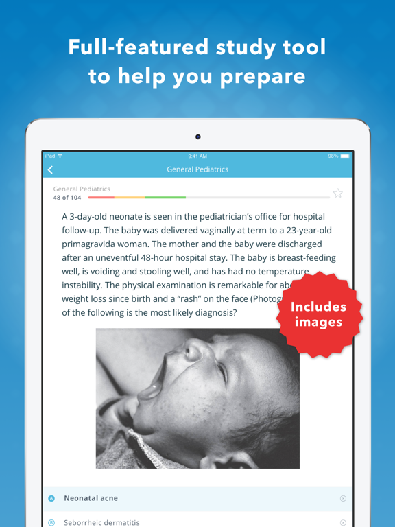 Screenshot #6 pour USMLE Pediatrics PreTest