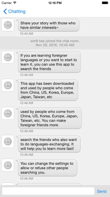 Screenshot 4 di 4 di Fav Talk Pro - hobby Chatting
