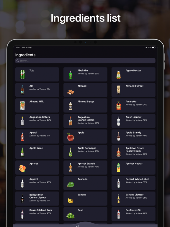 Cocktails For Real Bartender iPad screenshot 5 - Food & Drink app