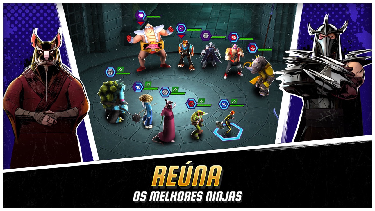 Ninja Turtles: Legends iOS Mod IPA screenshot 1 - iOS game interface