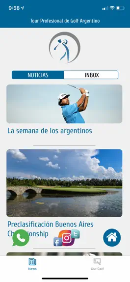 Game screenshot Tour Profesionales de Golf AR apk