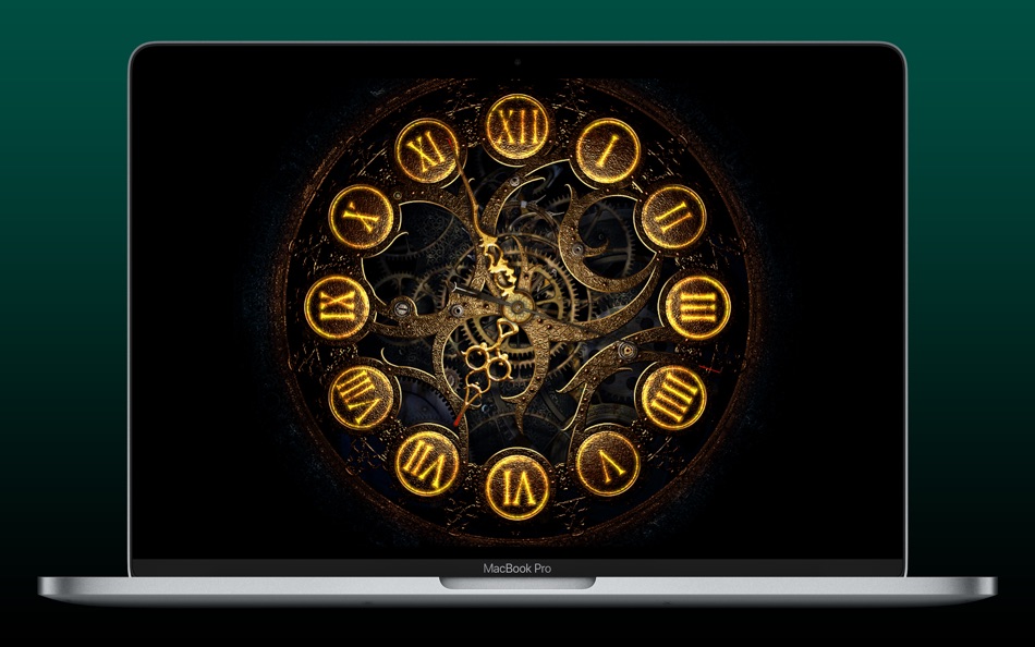#1. Mechanical Clock 3D (macOS) 由: 3Planesoft